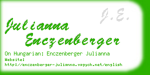 julianna enczenberger business card
